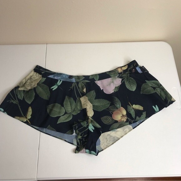 B By Ted Baker Sleep Shorts Lingerie Navy Floral Print Women Plus Size 18 - Picture 12 of 12